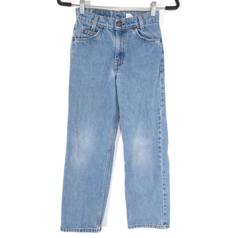 LEVI'S 550 Kids 12 ORANGE TAB Snap VINTAGE Relaxed 90's 40350-0214 Unisex 22x25